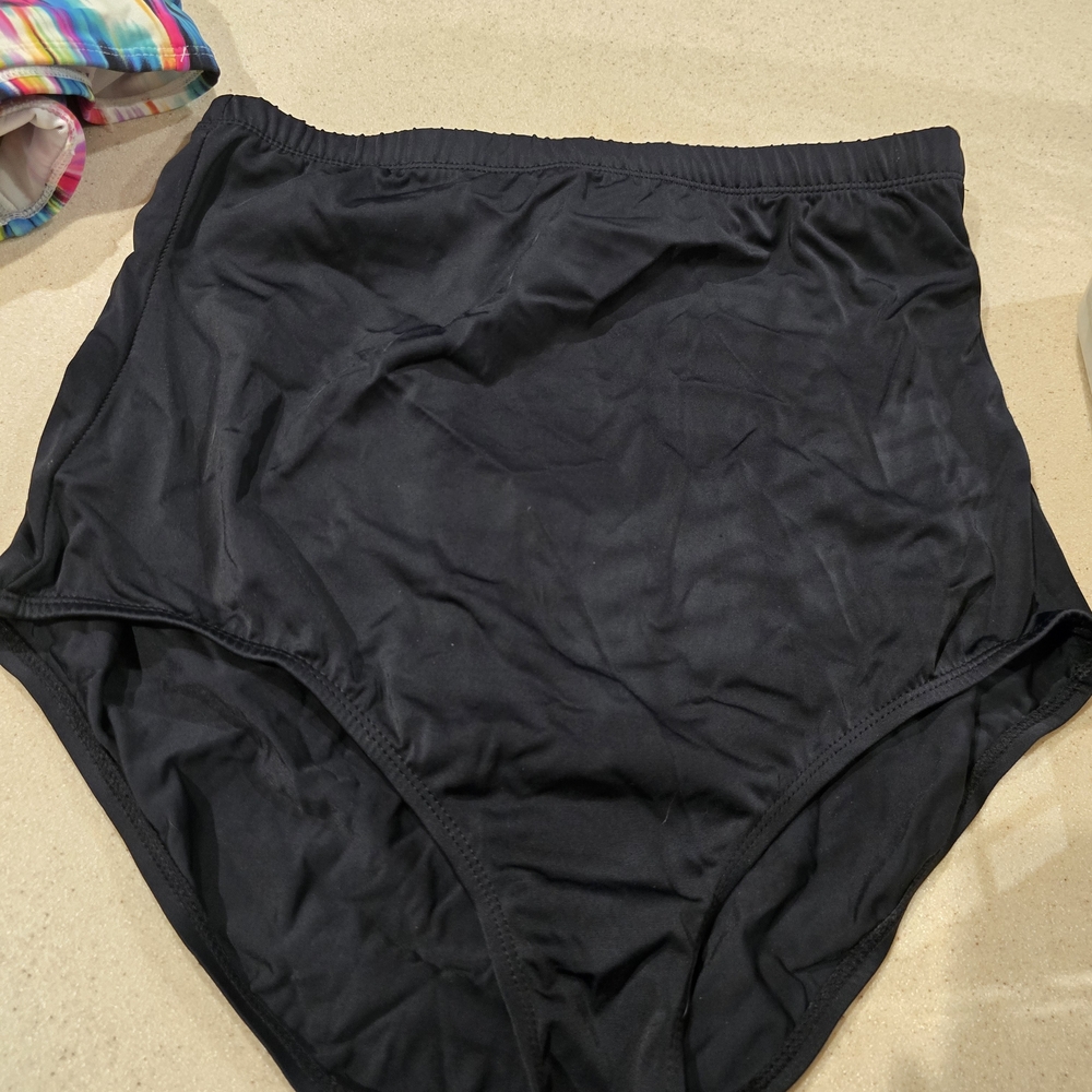 Swimsuits For All Tankini set with high wasted bottoms and floral top - Picture 5 of 6